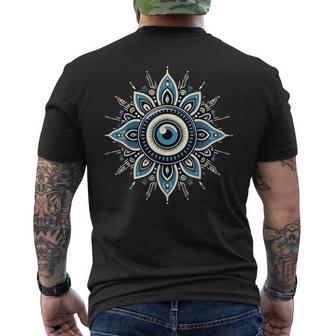 Evil Eye Charm For Protection Evil Eye Men's T-shirt Back Print - Thegiftio UK
