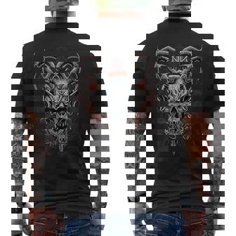 Evilkeleton Heavy Metal Gótico Demoníaco Camiseta Hombre Estampado Espalda - Regaloses