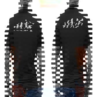 Evolution Of Inline Skating Roller Skater Rollerblades Men's Back Print T-Shirt | Mazezy