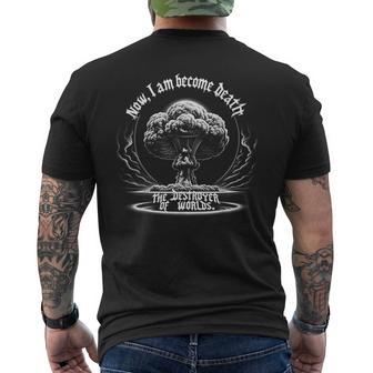 Explosion De Bombe Nucléaire Champignon Nuage Physiciens Citation T-shirt imprimé au dos - Cadeauxyz