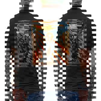 Expressionist Scream Shirt For Beaver Lovers Artistic Beaver Men's Back Print T-Shirt | Mazezy