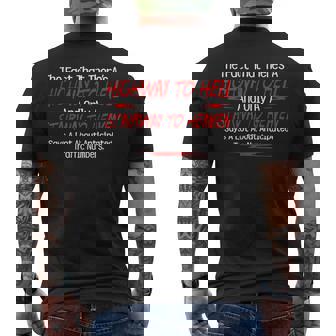 The Fact That There's A Highway To Hell And Only A Stairway Men's T-shirt Back Print - Monsterry