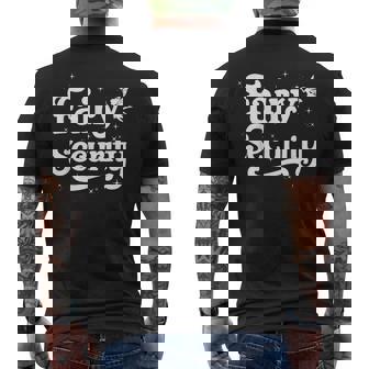 Fairy Security Birthday Family Halloween Costume Men's T-shirt Back Print | Seseable UK