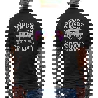 Fairy Tale Princess Security Cool Castle Shades Matching Men's T-shirt Back Print | Mazezy