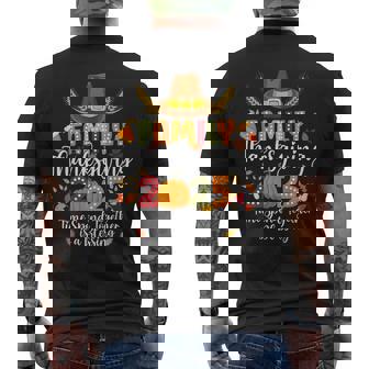 Family Thanksgiving 2025 Time Spent Together Is Blessing Men's T-shirt Back Print | Seseable CA