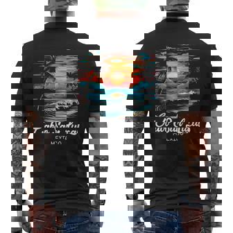 Family Vacation Retro Sunset Mexico Cabo San Lucas Men's T-shirt Back Print | Mazezy