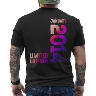 Fantastico Anno 2014 Gennaio 2014 Dal 2014 Retro 2014 T-shirt da uomo con stampa posteriore - Novitaregali