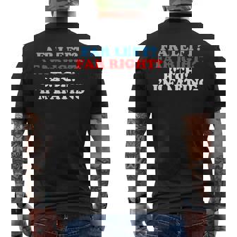 Far Left Far Right Bitch I'm Far-Ting Meme Saying Men's T-shirt Back Print | Seseable FR