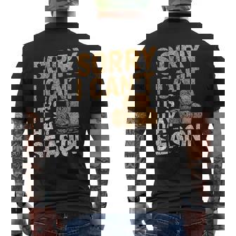 Farming Hay Season Hay Farmer Men's T-shirt Back Print | Mazezy