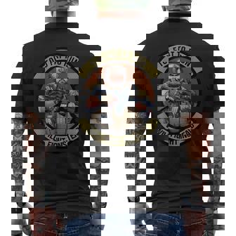 Too Fat To Run Will Fight Instead Overweight Military Men's T-shirt Back Print - Thegiftio