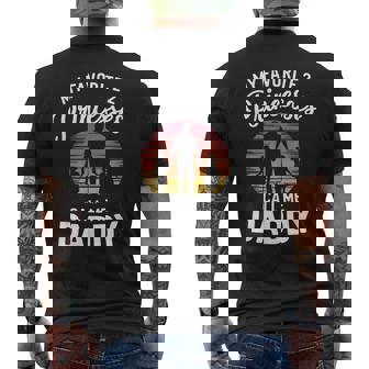 My Favorite 2 Princesses Call Me Daddy Fathers Day Dad Men's T-shirt Back Print - Monsterry