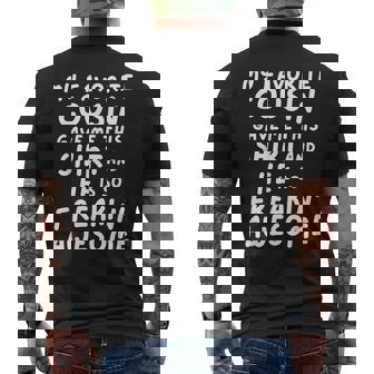 My Favorite Cousin Gave Me This He Is So Freaking Awesome Men's T-shirt Back Print - Thegiftio