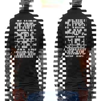 My Favorite People Call Me Grand-Daddy Vintage Fathers Day Men's T-shirt Back Print - Thegiftio