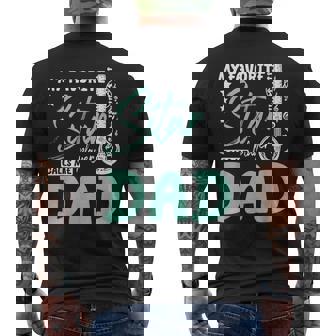 My Favorite Sitar Player Calls Me Dad Men's Back Print T-Shirt | Mazezy