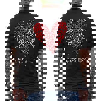 February Is Red Heart Health Heart Disease Awareness Chd Men's T-shirt Back Print - Thegiftio