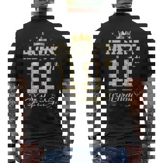 Feliz Cumpleaños 11 Años 11 Años Niños Niñas Fiesta De Cumpleaños Camiseta Hombre Estampado Espalda - Regaloses