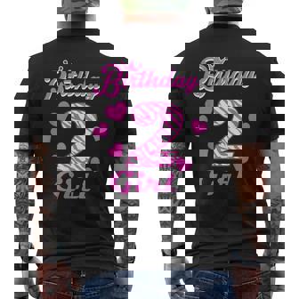 Feliz Cumpleaños 2ª Fiesta Para Niñas 2 Años De Edad Camiseta Hombre Estampado Espalda - Regaloses