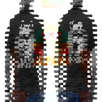 Festa Del Papà Alpapa Best Dad Alpaca T-shirt da uomo con stampa posteriore - Novitaregali