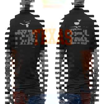 Fierté De L'état Du Texas Longhorn T-shirt imprimé au dos - Cadeauxyz