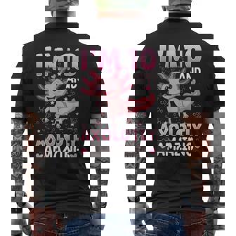 Fiesta De Décimo Cumpleaños De Axolotl Camiseta Hombre Estampado Espalda - Regaloses