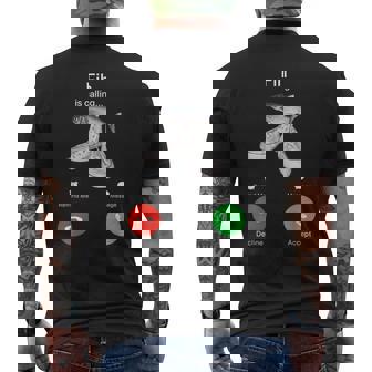 Fih Is Calling T-shirt da uomo con stampa posteriore - Novitaregali