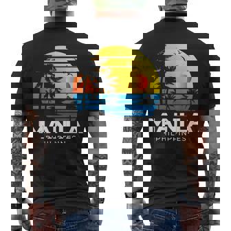 Filipina フィリピノ ヤシの木 マニラ トロピカル フィリピン メンズTシャツ バックプリント - Kawaiitshirt