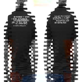 Financial Monetary Policy Meme Clothing Economics National Debt Finance Government Humor Men's Back Print T-Shirt | Mazezy