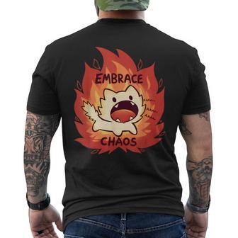 Fire Embrace Chaos Men's T-shirt Back Print - Thegiftio UK