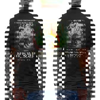 Fire Swamp National Park Camping Hiking Mountain Men's T-shirt Back Print - Monsterry