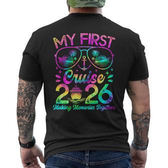 My First Cruise 2026 First Time Cruise Vacation 2026 Men's T-shirt Back Print - Thegiftio