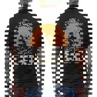 Fishing Buddies Dad And Son Fathers Day Matching Fishing Men's T-shirt Back Print | Mazezy