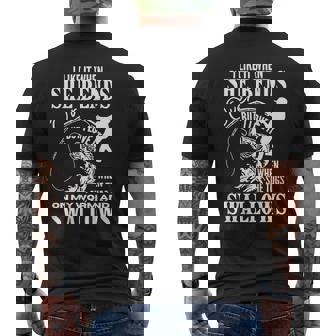 Fishing I Like It When She Bends Over But I Love It Back Men's T-shirt Back Print - Monsterry