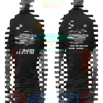 Flat Earth It's Flat Bro Conspiracy フラットアース メンズTシャツ バックプリント - Kawaiitshirt