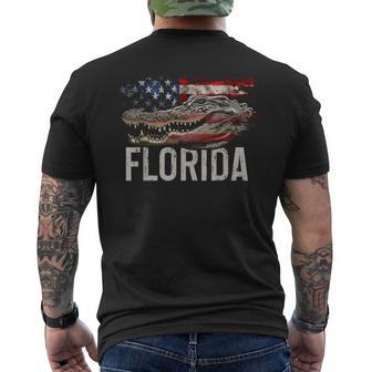 Florida Alligator Everglades National Park Souvenir Men's T-shirt Back Print - Thegiftio UK