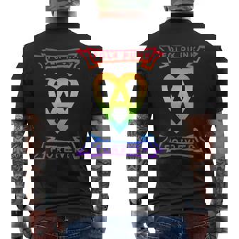 Folk Punk Forever LGBT Men's Back Print T-Shirt | Mazezy