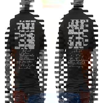 For Godo Loved The World John 316 聖書の言葉 キリスト教 メンズTシャツ バックプリント - Kawaiitshirt