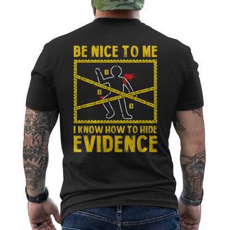 Forensic Scientist Saying Crime Scene Investigation Men's T-shirt Back Print - Thegiftio UK