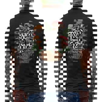 Forest To Table Foraging Mushrooms Wild Food Tank Top Men's Back Print T-Shirt | Mazezy