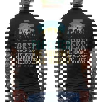 Forester The Original Tree Hugger Forester Men's T-shirt Back Print - Thegiftio