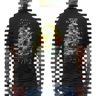 Fort Myers Florida Vacation Cute Alligator Sunset Souvenir Men's T-shirt Back Print - Thegiftio