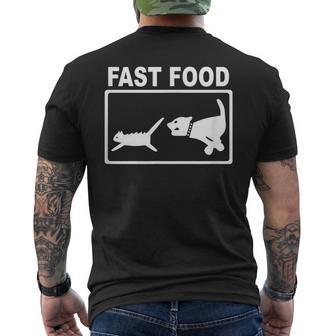 Fourtimeseight Fast Food Chwarz Erwachsene -Jugendliche Cartoon Kurzarm Klassische Passform Klassisch Geschnitten Crew-Ausschnitttandardlänge Casualhortleeve Classic Fit T-Shirt mit Rückendruck - Geschenkecke