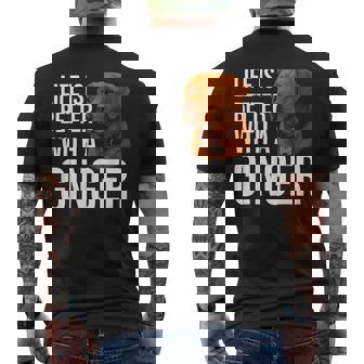 Fox Red Labrador Owner Men's T-shirt Back Print - Monsterry