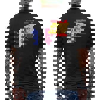 France Espagne Drapeau Espagnol T-shirt imprimé au dos - Cadeauxyz