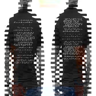 Frase Divertente Per Donna Devotare Molto Calma Maglia A Manica T-shirt da uomo con stampa posteriore - Novitaregali