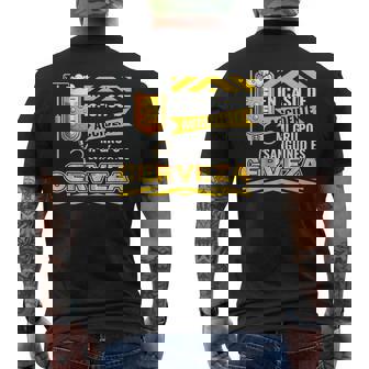 Frase Graciosa En Caso De Accidente Grupoanguíneo Cerveza Camiseta Hombre Estampado Espalda - Regaloses