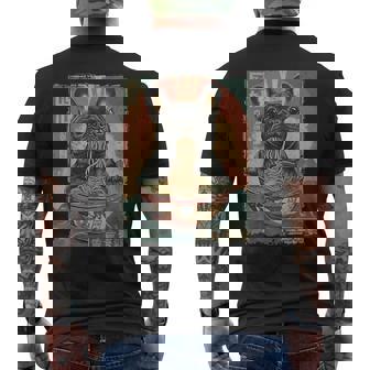 French Bulldog Ramen Japanese Graphic Kawaii Dog Anime Men's T-shirt Back Print - Monsterry