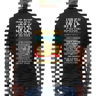 French Horn Player Brass Instrument Hornist French Horn Men's T-shirt Back Print - Monsterry