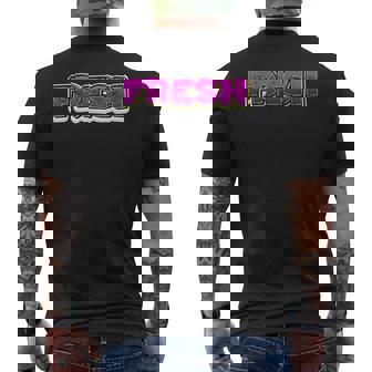 Fresh West Coast 80s 90s Hip Hop Rap School Urban Men's Back Print T-Shirt | Mazezy