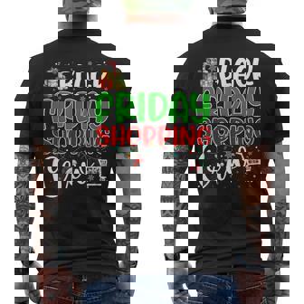 Friday Shopping Crew Christmas Family Group Shopping Men's Back Print T-Shirt | Mazezy
