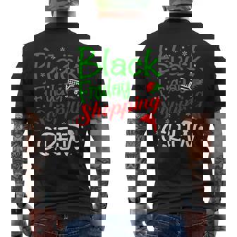 Friday Shopping Crew Christmas Shopping Family Group Men's Back Print T-Shirt | Mazezy